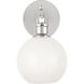 Collier 1 Light 6 inch Chrome Wall sconce Wall Light