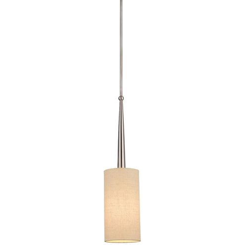 Allure 1 Light 6 inch Brushed Nickel Mini Pendant Ceiling Light