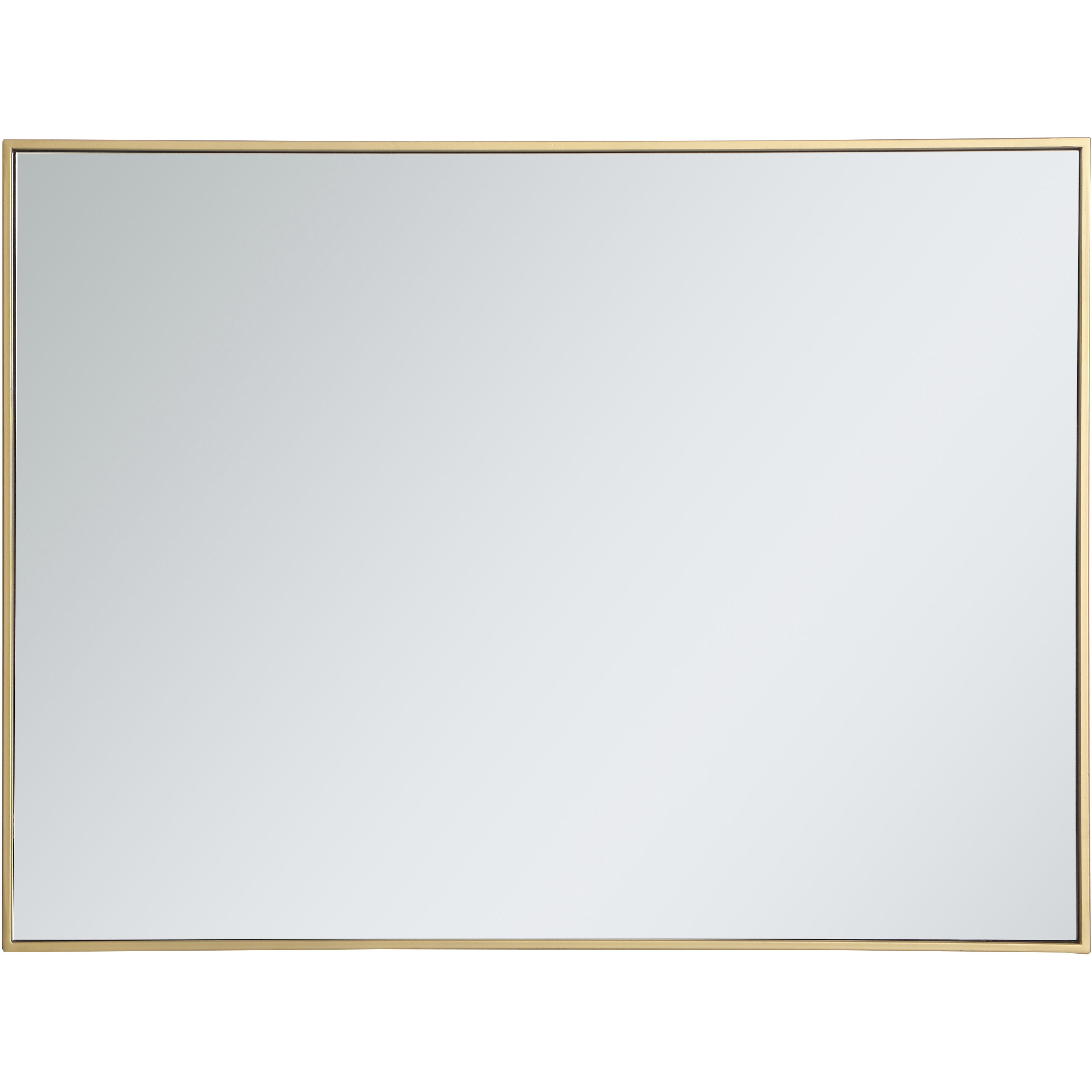 Monet 40 X 30 inch Brass Wall Mirror