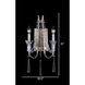 Barcelona 2 Light 11 inch Transcend Silver Wall Sconce Wall Light, Optic Crystal