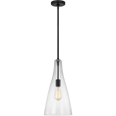 Sean Lavin Arilda 1 Light 9 inch Midnight Black Pendant Ceiling Light