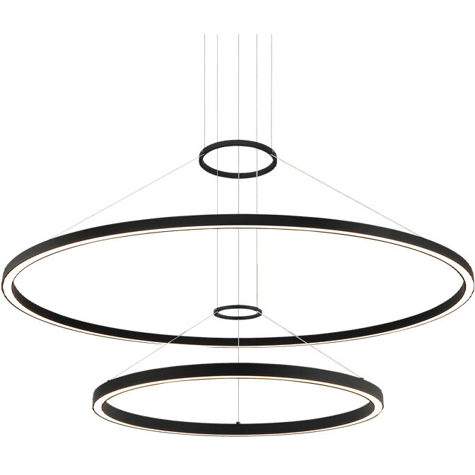 O'hara LED 40 inch Matte Black Chandelier Ceiling Light