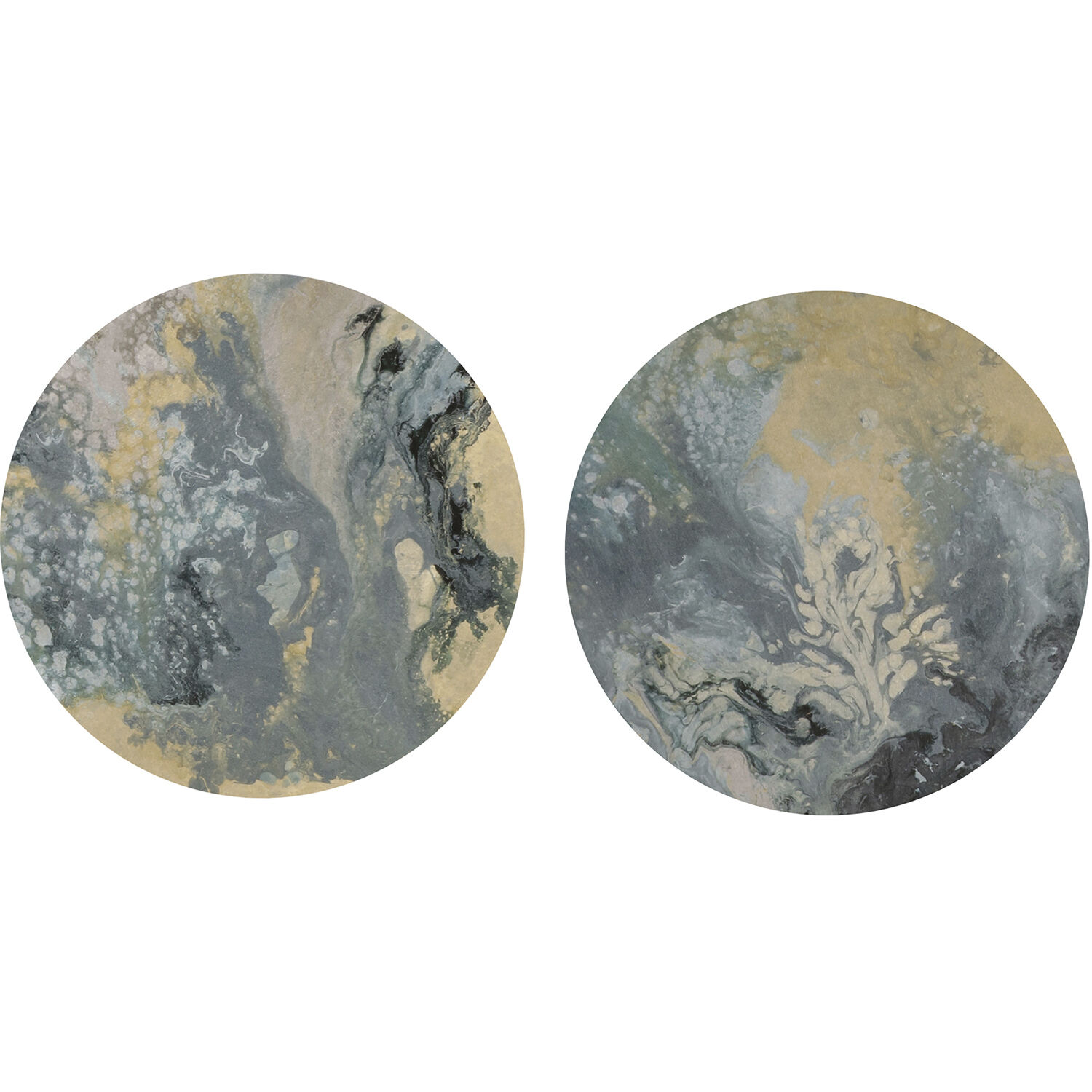 Tidal Blue and Beige Wall Sculpture, The Studio