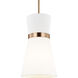 AERIN Clark 1 Light 9.75 inch Satin Brass Pendant Ceiling Light