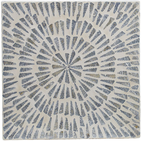 Square 17.7 inch Gray Stool