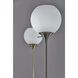 Fiona 71 inch 100.00 watt Brushed Steel Torchiere Portable Light