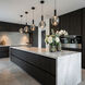Modella LED 7.87 inch Black Pendant Ceiling Light