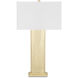 Whistledown 31 inch 150.00 watt Brass Table Lamp Portable Light