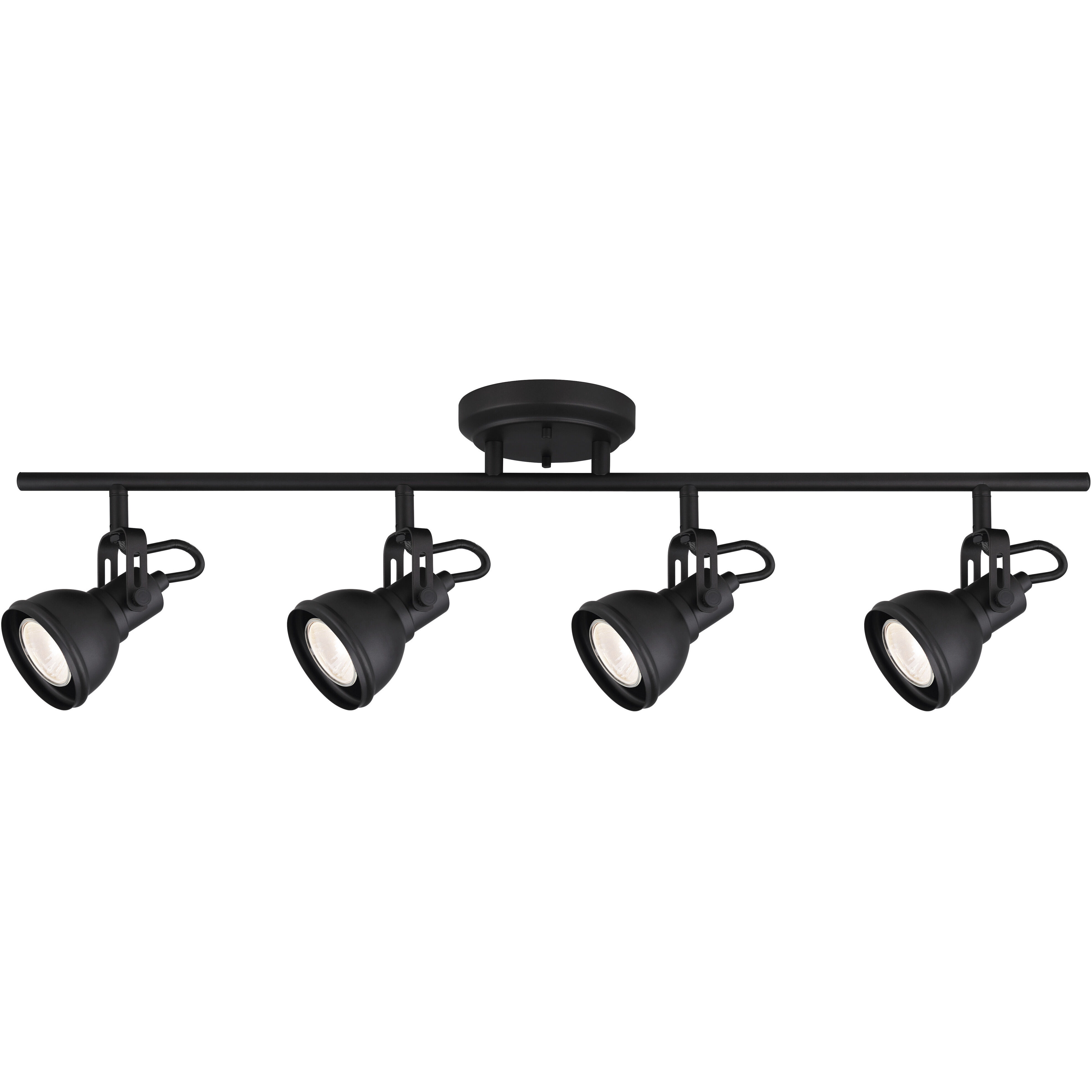 Polo 4 Light Black Track Lighting Ceiling Light
