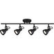 Polo 4 Light Black Track Lighting Ceiling Light