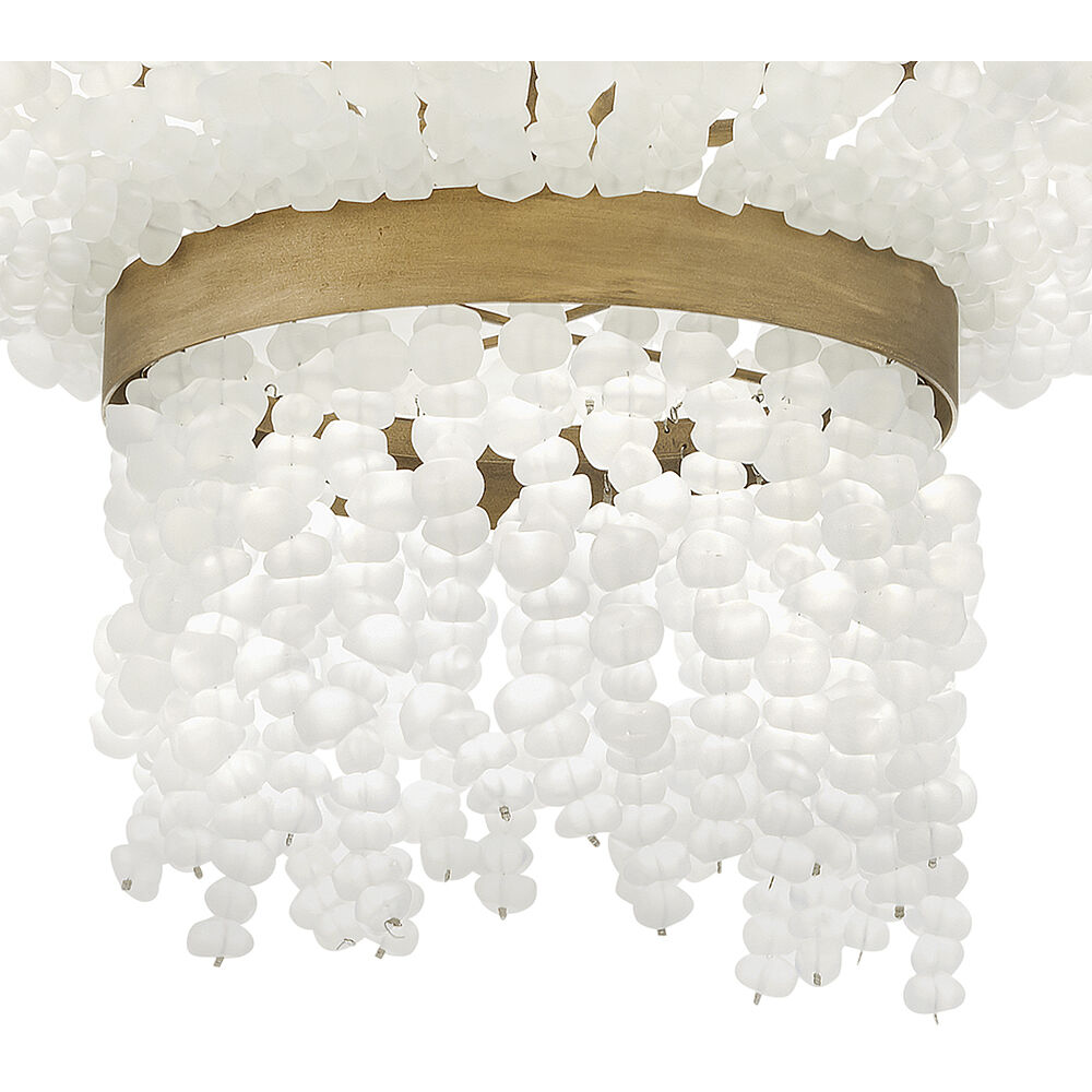 Dune LED 32 inch Burnished Gold Chandelier Ceiling Light