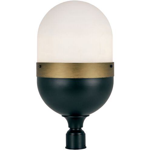 Capsule 3 Light 23.25 inch Matte Black/Textured Gold Outdoor Post, Brian Patrick Flynn
