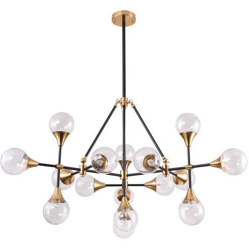 Canada 16 Light 43 inch Black Chandelier Ceiling Light