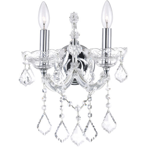 Maria Theresa 2 Light 12 inch Chrome Wall Light