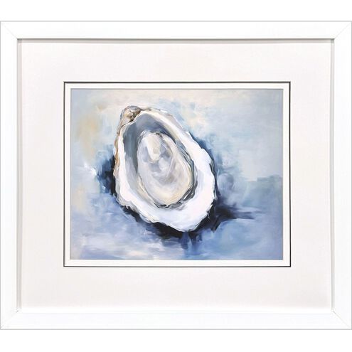 Mollusk Blue and White and Multi Framed Art