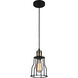 Graham 1 Light 6 inch Black Down Mini Pendant Ceiling Light