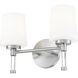 Henri Vanity Wall Light in Brushed Nickel