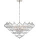 Julie Neill Caselli LED 35.5 inch Burnished Silver Leaf Basket Chandelier Ceiling Light