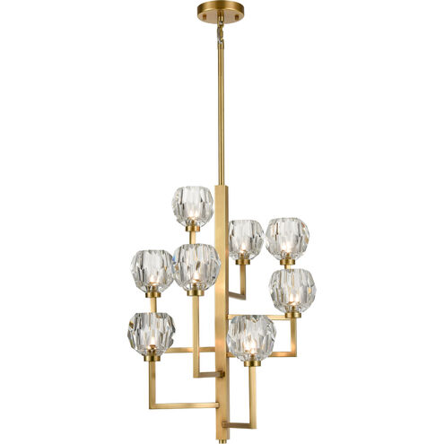 Parisian LED 20 inch Aged Brass Chandelier Ceiling Light
