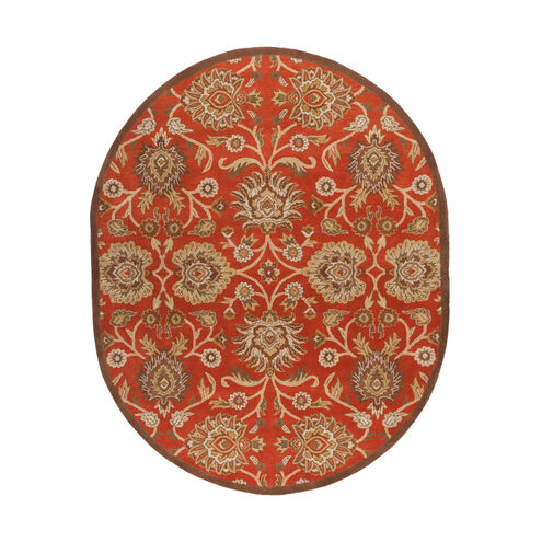 Caesar 120 X 96 inch Burnt Orange/Khaki/Tan/Camel/Dark Brown/Olive Rugs, Wool