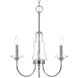 Maritime 3 Light 19 inch Polished Chrome Chandelier Ceiling Light