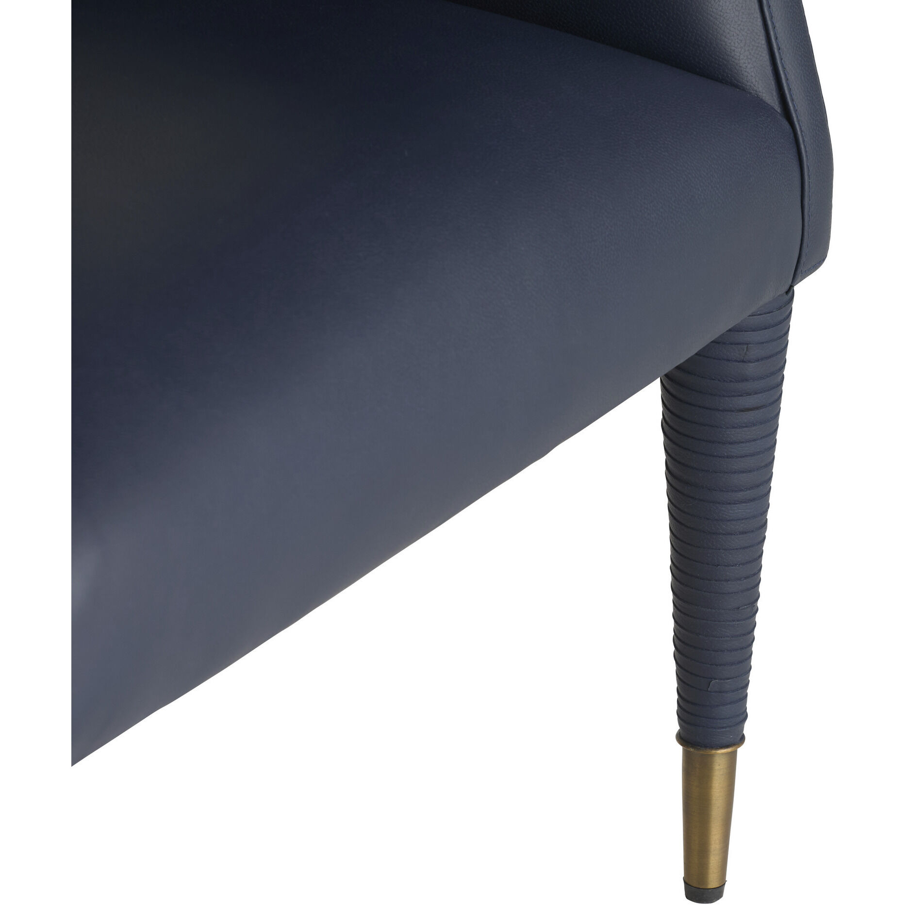 Hawthorne Navy and Antique Brass Host Chair