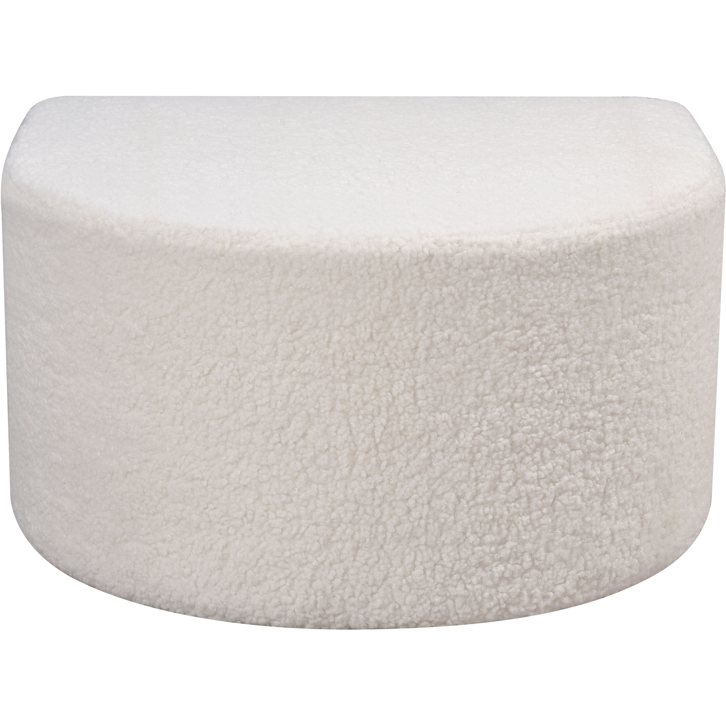 Keeler 13.5 inch White Pouf