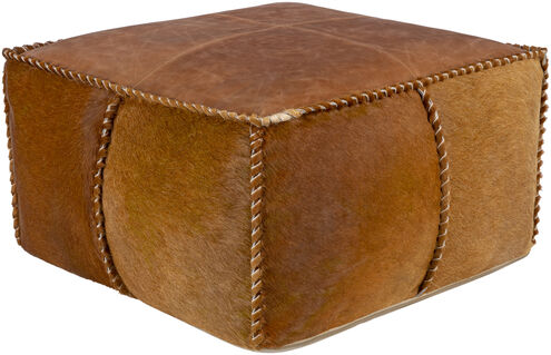 Ranger II 13 inch Brown Pouf, Rectangle