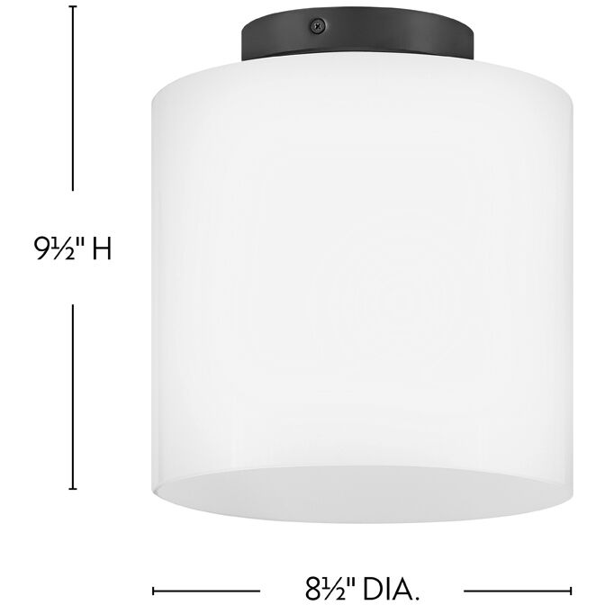 Pippa LED 8.5 inch Black Foyer Light Ceiling Light, Flush Mount