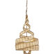 Flow 3 Light 18 inch Baguette Pendant Ceiling Light, Smithsonian Collaboration