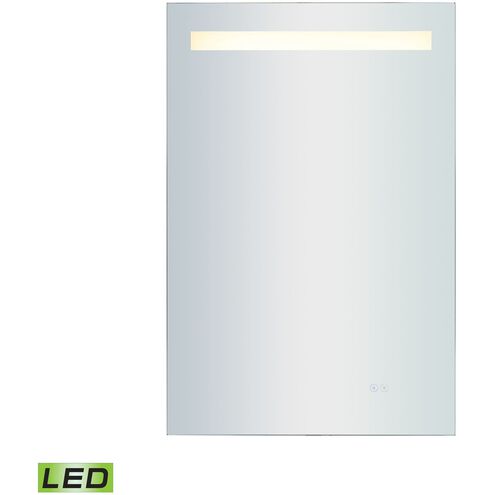 Gleam 36 X 24 inch Mirror with Brushed Aluminum Wall Mirror, Bluetooth Speakers