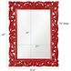 Chateau 42 X 31 inch Glossy Red Wall Mirror