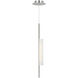 Barbara Barry Windchime LED 2.5 inch Polished Nickel Single Pendant Ceiling Light