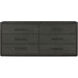 Maxwell Obsidian Dresser, Wooden, 6-Drawer