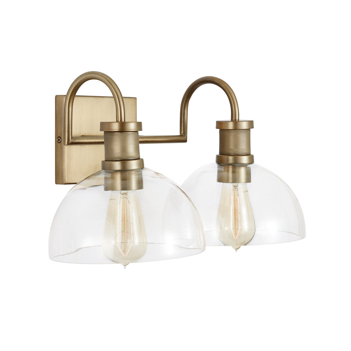Cassidy 2 Light 17.5 inch Aged Brass Vanity Light Wall Light