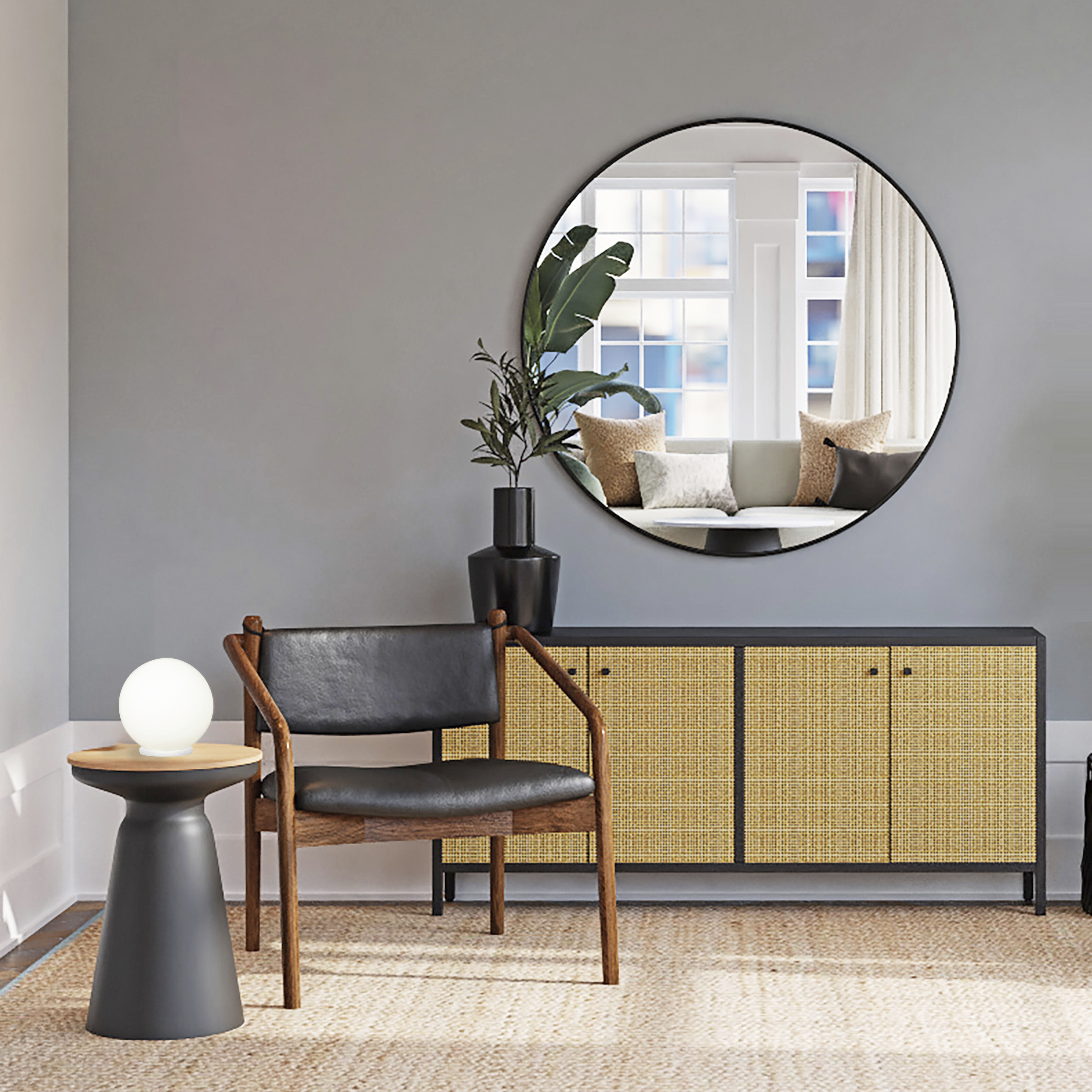 Rondo 8.25 inch 60.00 watt White Table Lamp Portable Light