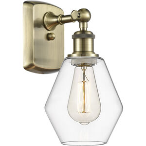 Ballston Cindyrella LED 6 inch Antique Brass Sconce Wall Light in Clear Glass