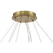 Sevryn LED 44.5 inch Soft Brass Chandelier Ceiling Light