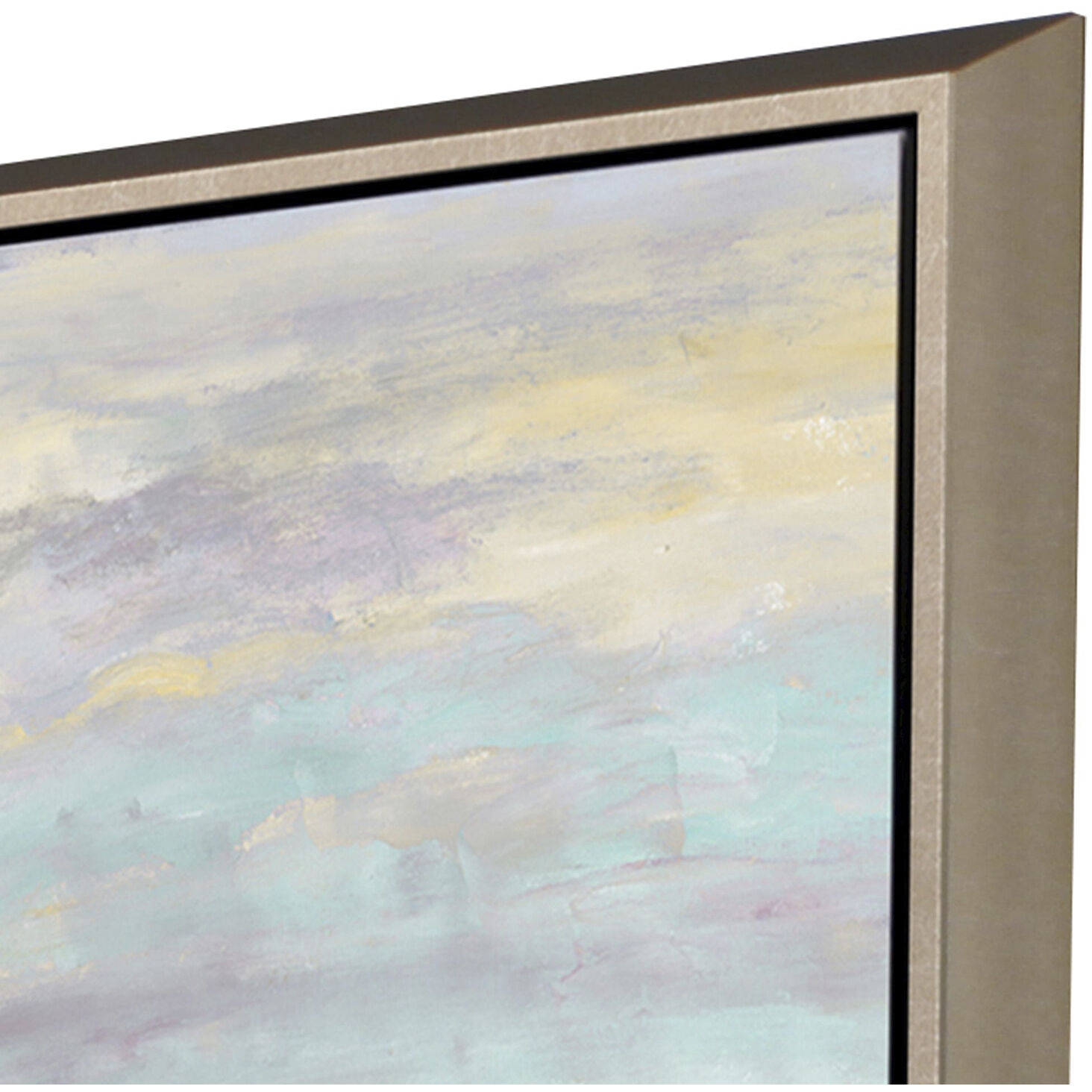 Summer Splendor Blue and Green and Purple and Turquoise Canvas