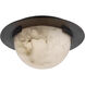 Kelly Wearstler Melange LED 6 inch Bronze Solitaire Flush Mount Ceiling Light