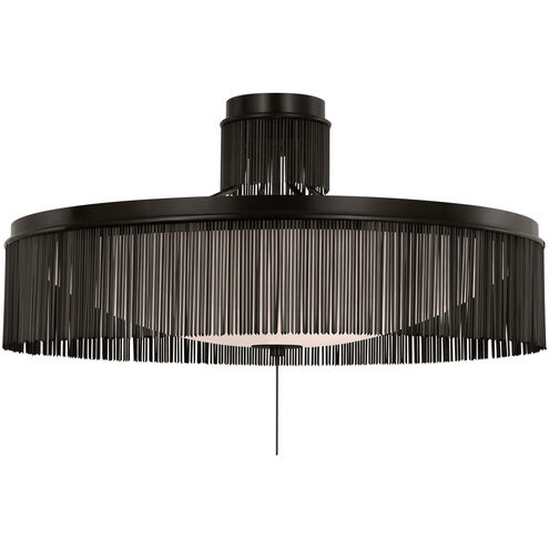 Fisher Weisman Sutton LED 32 inch Bronze Flush Mount Ceiling Light