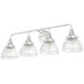 Cypress Grove 4 Light 33 inch Brushed Nickel Vanity Light Wall Light