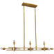 Canada 11 Light 9 inch Matte Brass Chandelier Ceiling Light