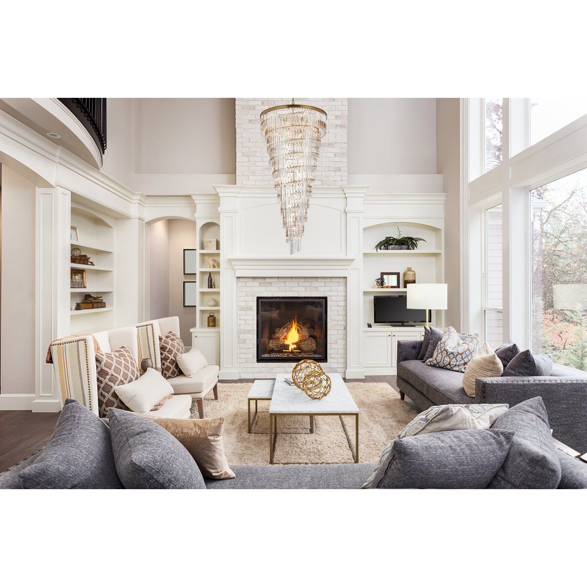 Sydney 42 Light 36.5 inch Satin Gold Chandelier Ceiling Light