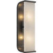 Abbott 2 Light 4.25 inch Urban Bronze Bath Vanity Light Wall Light in Urban Bronze and Alabaster