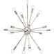 Ion 16 Light 24 inch Polished Nickel Chandelier Ceiling Light, Design Series