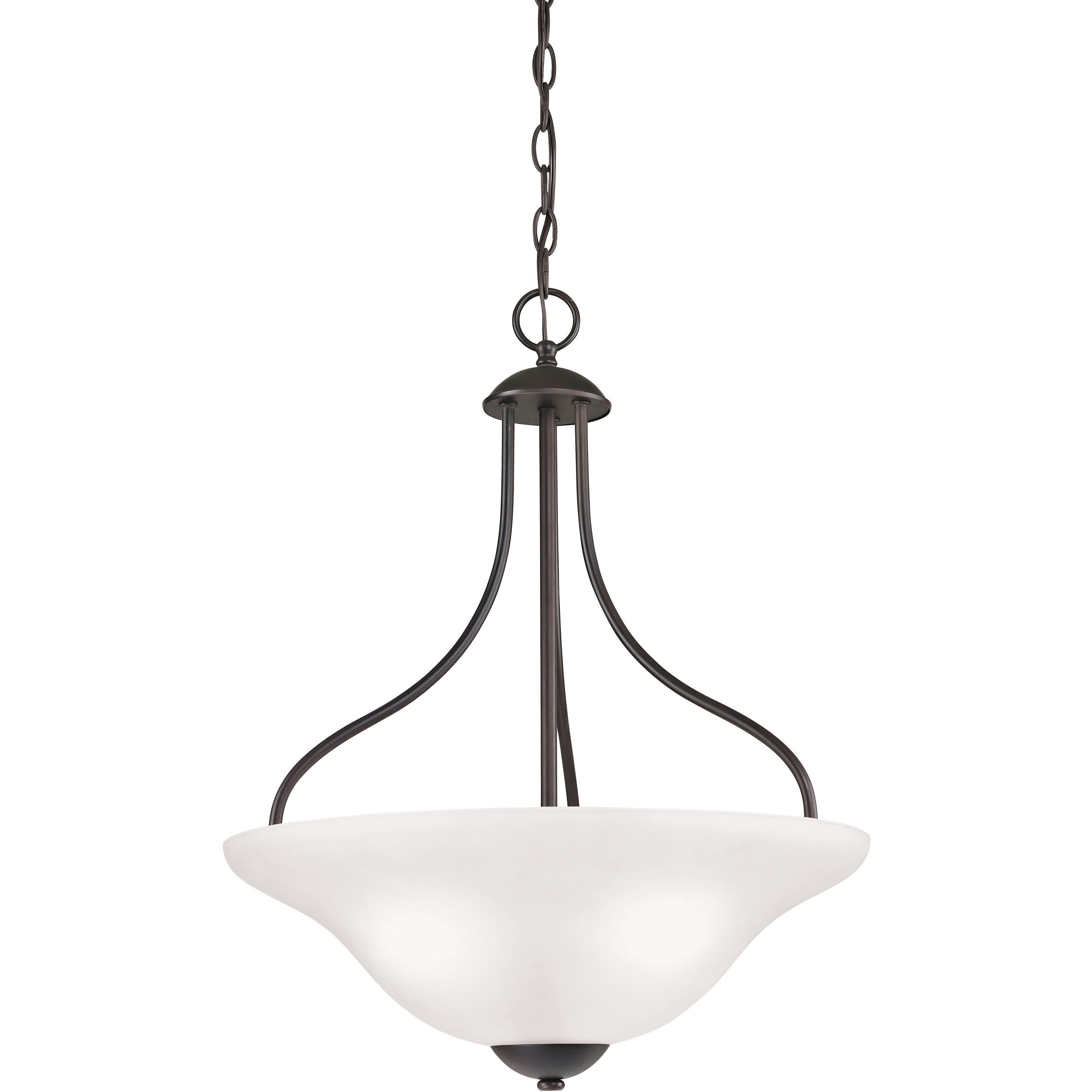 Conway 3 Light 18 inch Oil Rubbed Bronze Pendant Ceiling Light