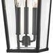 Dawson LED 9 inch Black with Burnished Bronze Outdoor Hanging Lantern