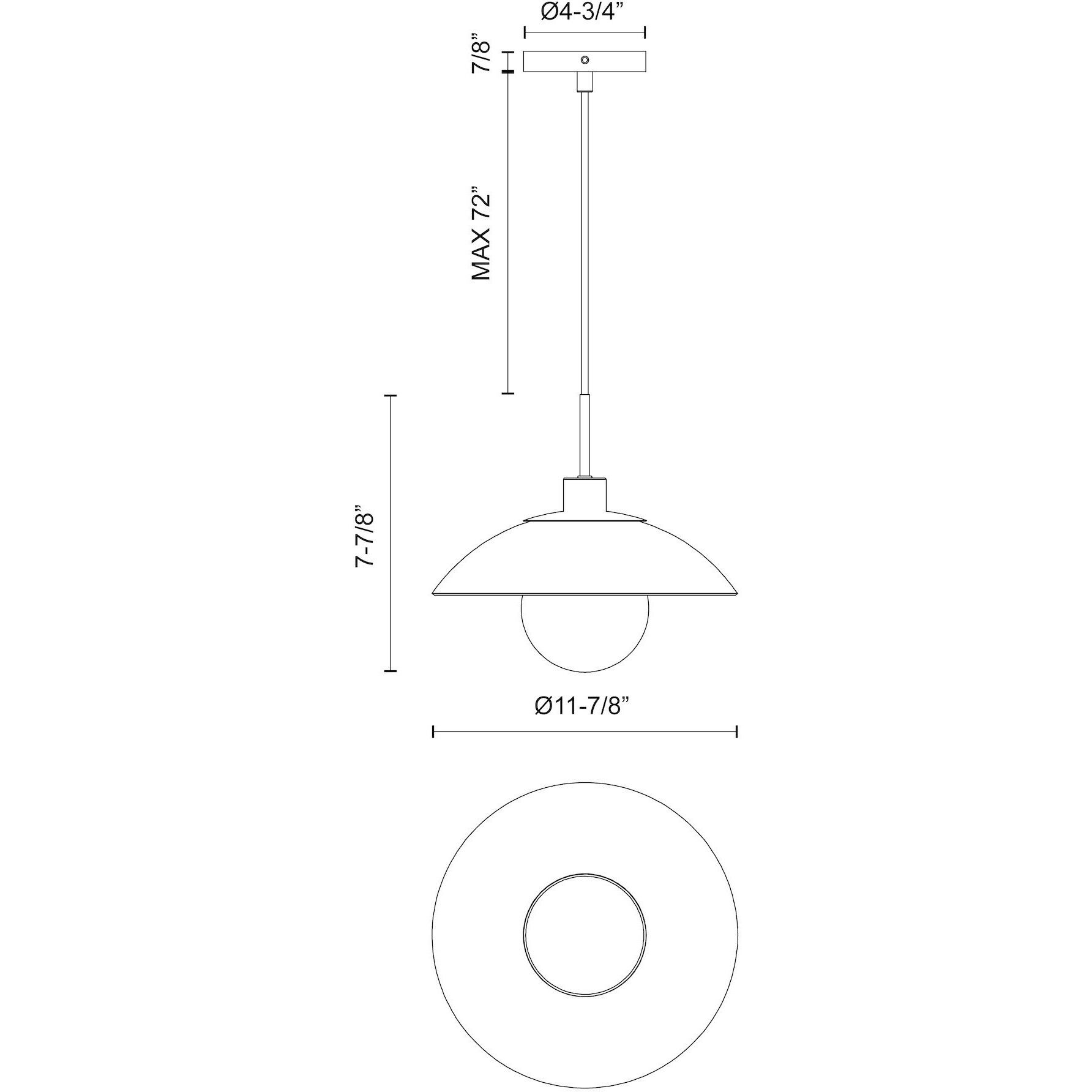 Alora Mood Francesca Pendant Ceiling Light in Matte Black