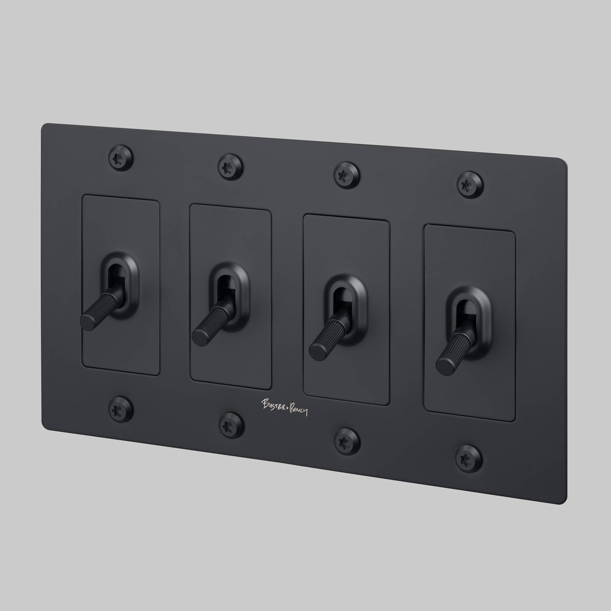 4G Toggle 120-277 Black Light Switch